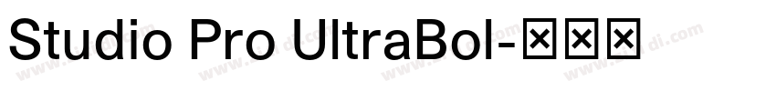 Studio Pro UltraBol字体转换 Studio Pro UltraBol字体转换